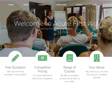 Tablet Screenshot of acute-firstaid.co.uk
